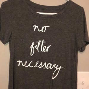 short sleeve gray shirt